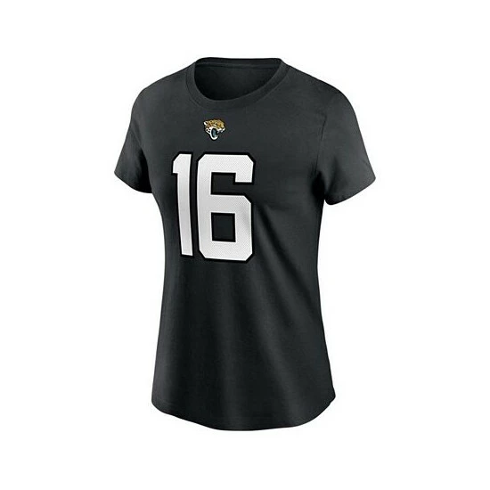 Best Sale ๐ Nike ๐ฉ Women's Trevor Lawrence Black Jacksonville Jaguars 2021 NFL Draft First Round Pick Player Name Number T-shirt โ๏ธ 5 Best Sale ๐ Nike ๐ฉ Women's Trevor Lawrence Black Jacksonville Jaguars 2021 NFL Draft First Round Pick Player Name Number T-shirt โ๏ธ - Image 3