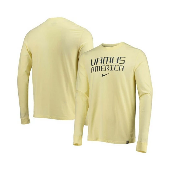 Top 10 🔔 Nike Men's Yellow Club America Voice Long Sleeve T-shirt 👍 3 Top 10 🔔 Nike Men's Yellow Club America Voice Long Sleeve T-shirt 👍