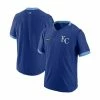 Buy 👍 Nike Men's Royal, Light Blue Kansas City Royals Authentic Collection Short Sleeve Hot Pullover Jacket 🎉 -Outlet Nike Store unnamed file 1888