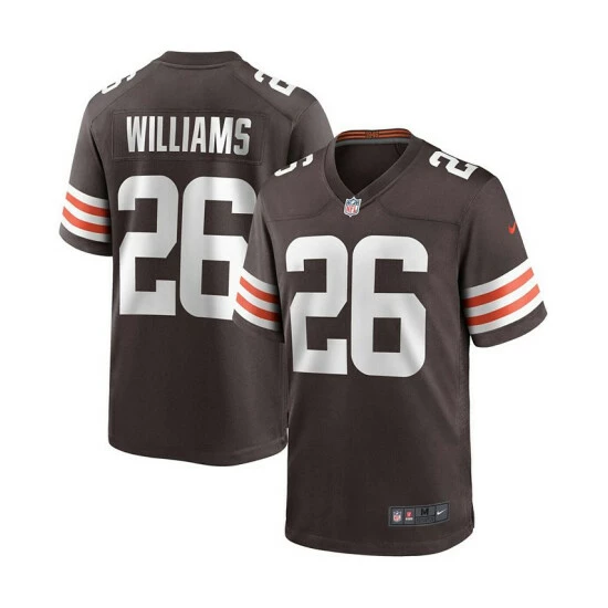 Discount ๐ Nike Men's Greedy Williams Brown Cleveland Browns Game Player Jersey โ 3 Discount ๐ Nike Men's Greedy Williams Brown Cleveland Browns Game Player Jersey โ