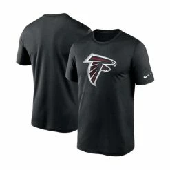 Flash Sale 😍 Nike Men's Big And Tall Black Atlanta Falcons Logo Essential Legend Performance T-shirt 👍