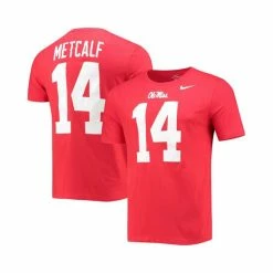 New ✨ Nike Men's Dk Metcalf Red Ole Miss Rebels Alumni Name Number T-shirt ✨