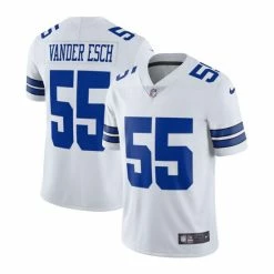 New 🥰 Nike Men's Leighton Vander Esch White Dallas Cowboys Vapor Limited Player Jersey 👏