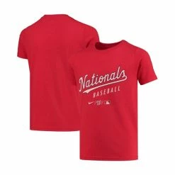 Best Pirce ๐ Nike Youth Boys And ๐ง Girls Red Washington Nationals Early Work Tri-Blend T-shirt ๐ฅฐ