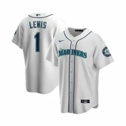 Flash Sale 🥰 Nike Men's Kyle Lewis White Seattle Mariners Replica Player Name Jersey ✔️