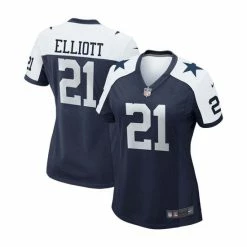 Hot Sale ๐งจ Nike ๐ฉ Women's Ezekiel Elliott Navy Dallas Cowboys Alternate Game Team Jersey ๐