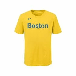 Buy 🥰 Nike Youth Big Boys Xander Bogaerts Gold Boston Red Sox 2021 City Connect Name Number T-Shirt 🔔 -Outlet Nike Store unnamed file 1994
