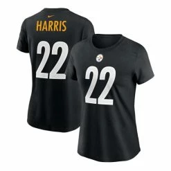 Cheap ๐ Nike ๐ฉ Women's Najee Harris Black Pittsburgh Steelers 2021 NFL Draft First Round Pick Player Name Number T-shirt ๐