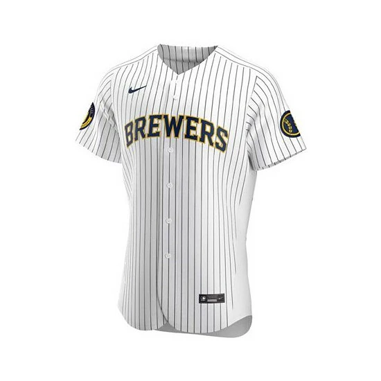 Best Pirce โจ Nike Men's White Milwaukee Brewers Alternate Authentic Team Jersey ๐ 4 Best Pirce โจ Nike Men's White Milwaukee Brewers Alternate Authentic Team Jersey ๐ - Image 2