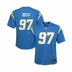 Flash Sale 👏 Nike Youth Boys Joey Bosa Powder Blue Los Angeles Chargers Game Jersey ✔️