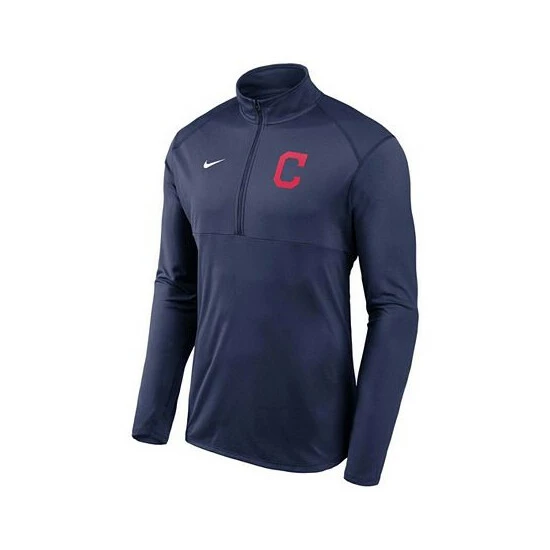 Cheap ๐ Nike Men's Navy Cleveland Indians Team Logo Element Performance Half-Zip Pullover Jacket ๐ฏ 4 Cheap ๐ Nike Men's Navy Cleveland Indians Team Logo Element Performance Half-Zip Pullover Jacket ๐ฏ - Image 2