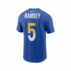 New ❤️ Nike Men's Jalen Ramsey Royal Los Angeles Rams Player Name Number T-shirt ❤️ -Outlet Nike Store unnamed file 2105
