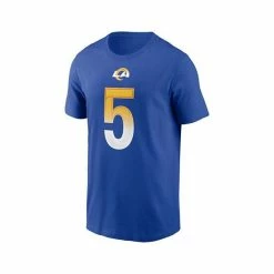New ❤️ Nike Men's Jalen Ramsey Royal Los Angeles Rams Player Name Number T-shirt ❤️ -Outlet Nike Store unnamed file 2106