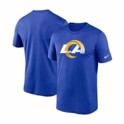 Wholesale 😉 Nike Men's Royal Los Angeles Rams Logo Essential Legend Performance T-shirt 🧨
