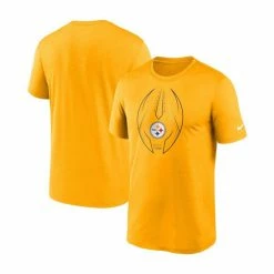 Wholesale 🌟 Nike Men's Gold Pittsburgh Steelers Team Legend Icon Performance T-Shirt 😉