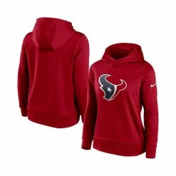Flash Sale โญ Nike ๐ฉ Women's Red Houston Texans Performance Pullover Hoodie ๐