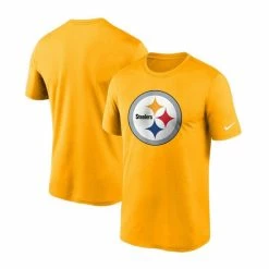Best Sale ⭐ Nike Men's Gold Pittsburgh Steelers Logo Essential Legend Performance T-shirt ❤️