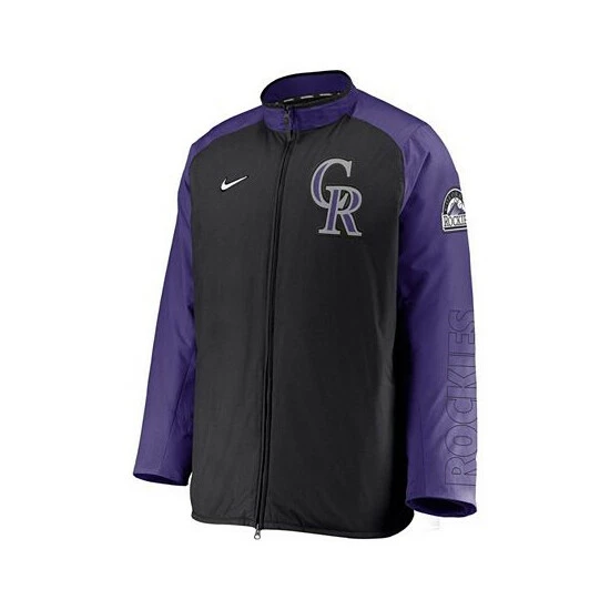 Best Pirce ๐ Nike Men's Black Colorado Rockies Authentic Collection Dugout Full-Zip Jacket ๐ 4 Best Pirce ๐ Nike Men's Black Colorado Rockies Authentic Collection Dugout Full-Zip Jacket ๐ - Image 2