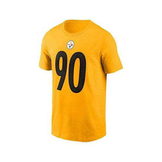 Wholesale ๐ Nike Men's T.J. Watt Gold Pittsburgh Steelers Name And Number T-shirt ๐ 4 Wholesale ๐ Nike Men's T.J. Watt Gold Pittsburgh Steelers Name And Number T-shirt ๐ - Image 2
