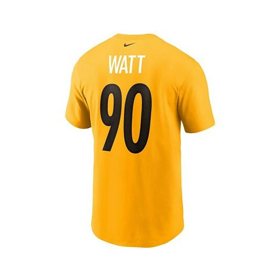 Wholesale ๐ Nike Men's T.J. Watt Gold Pittsburgh Steelers Name And Number T-shirt ๐ 5 Wholesale ๐ Nike Men's T.J. Watt Gold Pittsburgh Steelers Name And Number T-shirt ๐ - Image 3