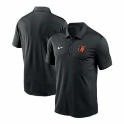Best Pirce 🔔 Nike Men's Black Baltimore Orioles Team Logo Franchise Performance Polo 😀