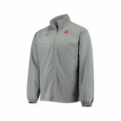 Flash Sale 🤩 Nike Men's Gray Washington State Cougars 2021 Sideline Full-Zip Jacket 😀 -Outlet Nike Store unnamed file 2202