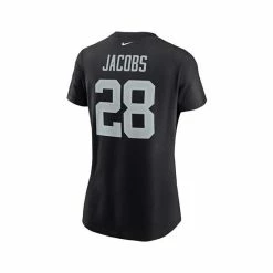 Brand new 💯 Nike 👩 Women's Josh Jacobs Black Las Vegas Raiders Name Number T-shirt 🎁 -Outlet Nike Store unnamed file 2235