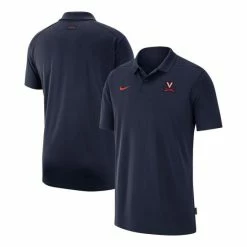 Flash Sale 👍 Nike Men's Navy Virginia Cavaliers 2021 Early Season Victory Performance Coaches Polo 🔔