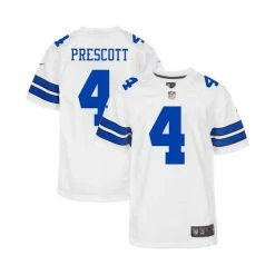 Wholesale ⌛ Nike Youth Boys And 👧 Girls Dak Prescott White Dallas Cowboys Game Jersey ❤️