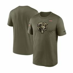 Budget ✨ Nike Men's Olive Chicago Bears 2021 Salute To Service Legend Performance T-Shirt 🧨