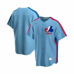 Best Pirce 🥰 Nike Men's Light Blue Montreal Expos Road Cooperstown Collection Team Jersey ⌛