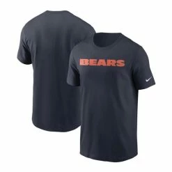 Top 10 🔔 Nike Men's Navy Chicago Bears Team Wordmark T-shirt 👍