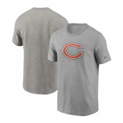 New 🌟 Nike Men's Heathered Gray Chicago Bears Primary Logo T-shirt Heather Gray 🌟