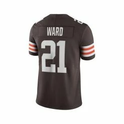 Deals 🤩 Nike Men's Denzel Ward Brown Cleveland Browns Vapor Limited Jersey ❤️ -Outlet Nike Store unnamed file 2493