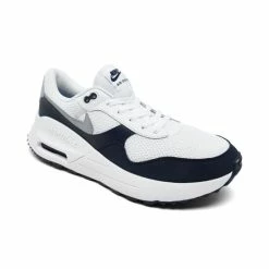Best Pirce 🎁 Nike Men's Air Max SYSTM Casual 👟 Sneakers From Finish Line White, Wolf Gray 😉