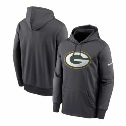Cheapest ๐ Nike Men's Big And Tall Heathered Charcoal Green Bay Packers Primary Logo Therma Performance Pullover Hoodie Heather Charcoal ๐