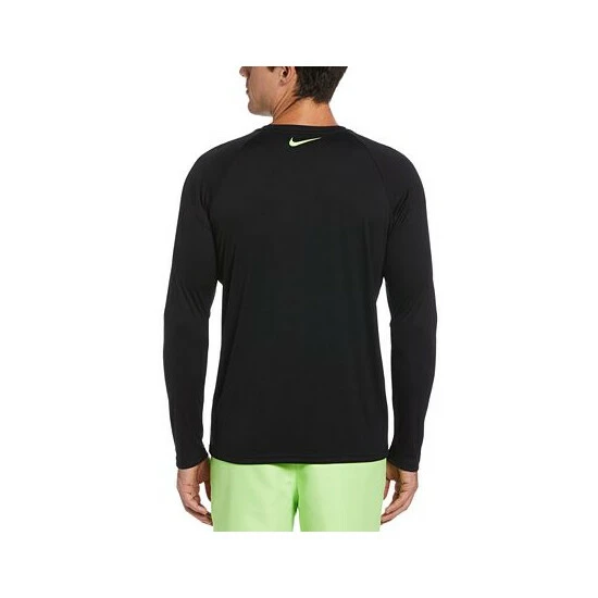 Wholesale ⌛ Nike Men's Logo Swoosh Long-Sleeve Hydroguard 👕 Shirt Black 👏 4 Wholesale ⌛ Nike Men's Logo Swoosh Long-Sleeve Hydroguard 👕 Shirt Black 👏 - Image 2