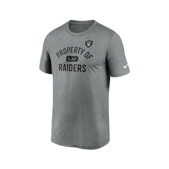 Best Pirce ๐ Nike Men's Heather Charcoal Las Vegas Raiders Property Of Legend Performance T-shirt ๐ 5 Best Pirce ๐ Nike Men's Heather Charcoal Las Vegas Raiders Property Of Legend Performance T-shirt ๐ - Image 3