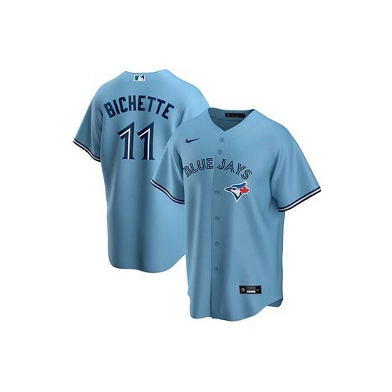 Buy 😍 Nike Men's Bo Bichette Powder Blue Toronto Blue Jays Alternate Replica Player Name Jersey 💯 4 Buy 😍 Nike Men's Bo Bichette Powder Blue Toronto Blue Jays Alternate Replica Player Name Jersey 💯 - Image 2
