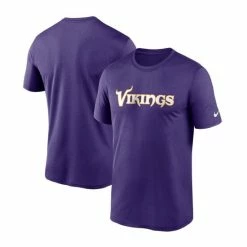 Cheapest ✔️ Nike Men's Big And Tall Purple Minnesota Vikings Wordmark Legend Performance T-shirt 🔔