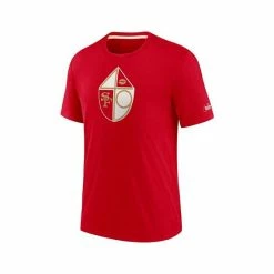 Best Sale 👍 Nike Men's Scarlet San Francisco 49Ers Historic Impact Tri-Blend T-shirt 🎁 -Outlet Nike Store unnamed file 2698