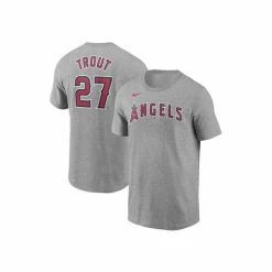 Outlet 😍 Nike Men's Mike Trout Gray Los Angeles Angels Name And Number T-shirt ❤️ -Outlet Nike Store unnamed file 2748