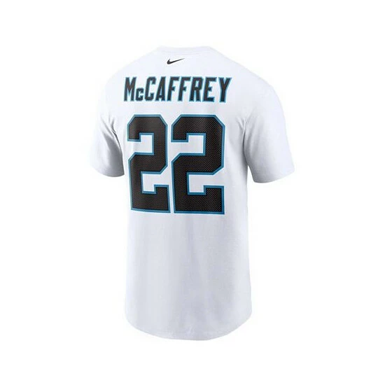 Promo ๐ Nike Men's Christian McCaffrey White Carolina Panthers Name And Number T-shirt ๐ 5 Promo ๐ Nike Men's Christian McCaffrey White Carolina Panthers Name And Number T-shirt ๐ - Image 3