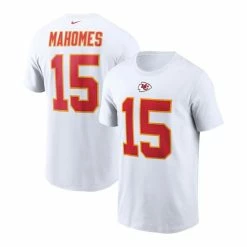 Wholesale 🔥 Nike Men's Patrick Mahomes White Kansas City Chiefs Name And Number T-shirt 🥰