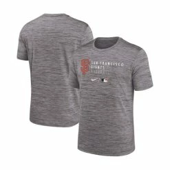 Discount 😀 Nike Men's Heathered Gray San Francisco Giants Authentic Collection Velocity Practice Performance T-shirt Heather Gray ✔️