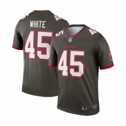 Top 10 ⭐ Nike Men's Devin White Pewter Tampa Bay Buccaneers Alternate Legend Jersey 👏