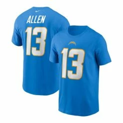 Cheap ⭐ Nike Men's Keenan Allen Powder Blue Los Angeles Chargers Name And Number T-shirt 👏