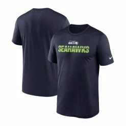 Best Pirce ⌛ Nike Men's Big And Tall Navy Seattle Seahawks Legend Microtype Performance T-shirt 🔔
