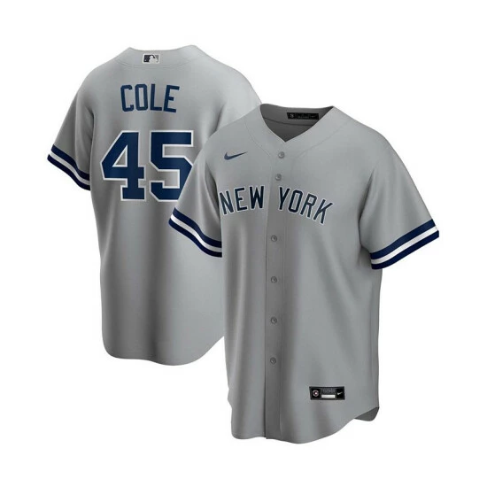 Budget 👏 Nike Men's Gerrit Cole Gray New York Yankees Road Replica Player Name Jersey 👍 3 Budget 👏 Nike Men's Gerrit Cole Gray New York Yankees Road Replica Player Name Jersey 👍