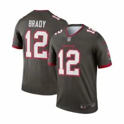 Coupon 😉 Nike Men's Tom Brady Pewter Tampa Bay Buccaneers Alternate Legend Jersey 👏